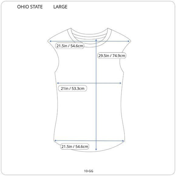 Ohio State Buckeyes OSU Muscle T-Shirt Shirt‎ Red Sleeveless L Large - Picture 3 of 12